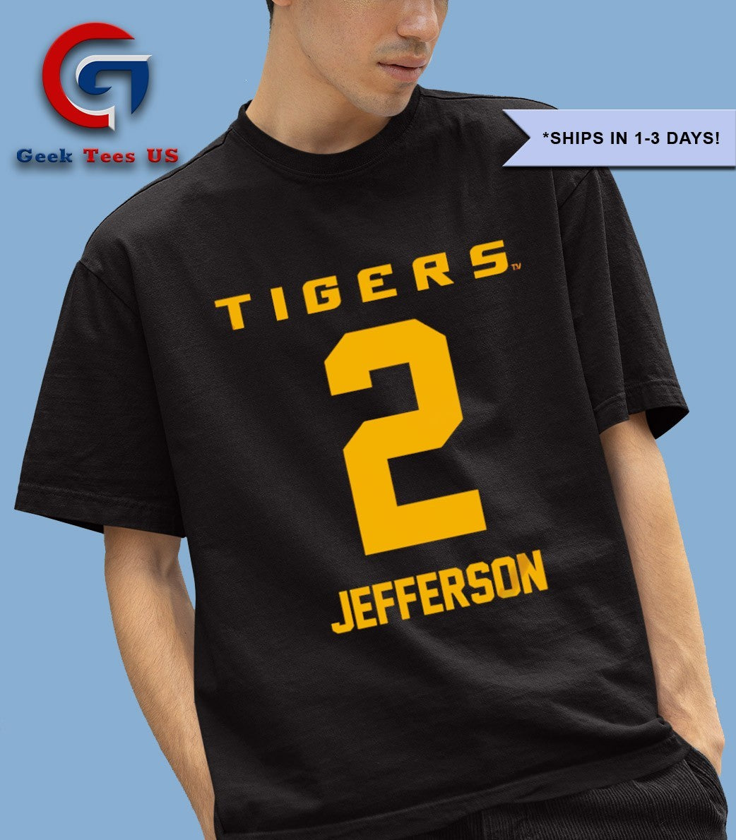 Justin Jefferson 2 LSU Football shirt