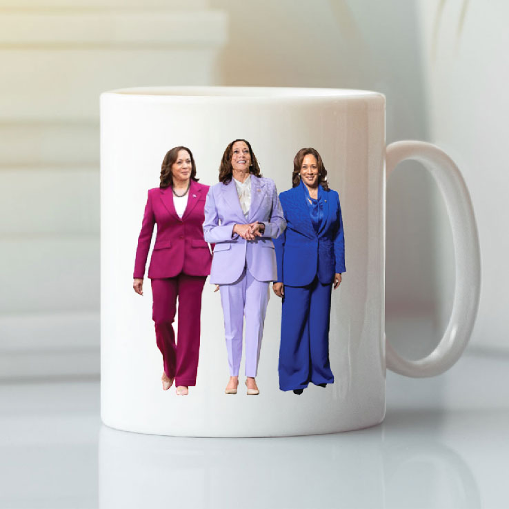 Kamala Harris Bi Pride Flag Mug