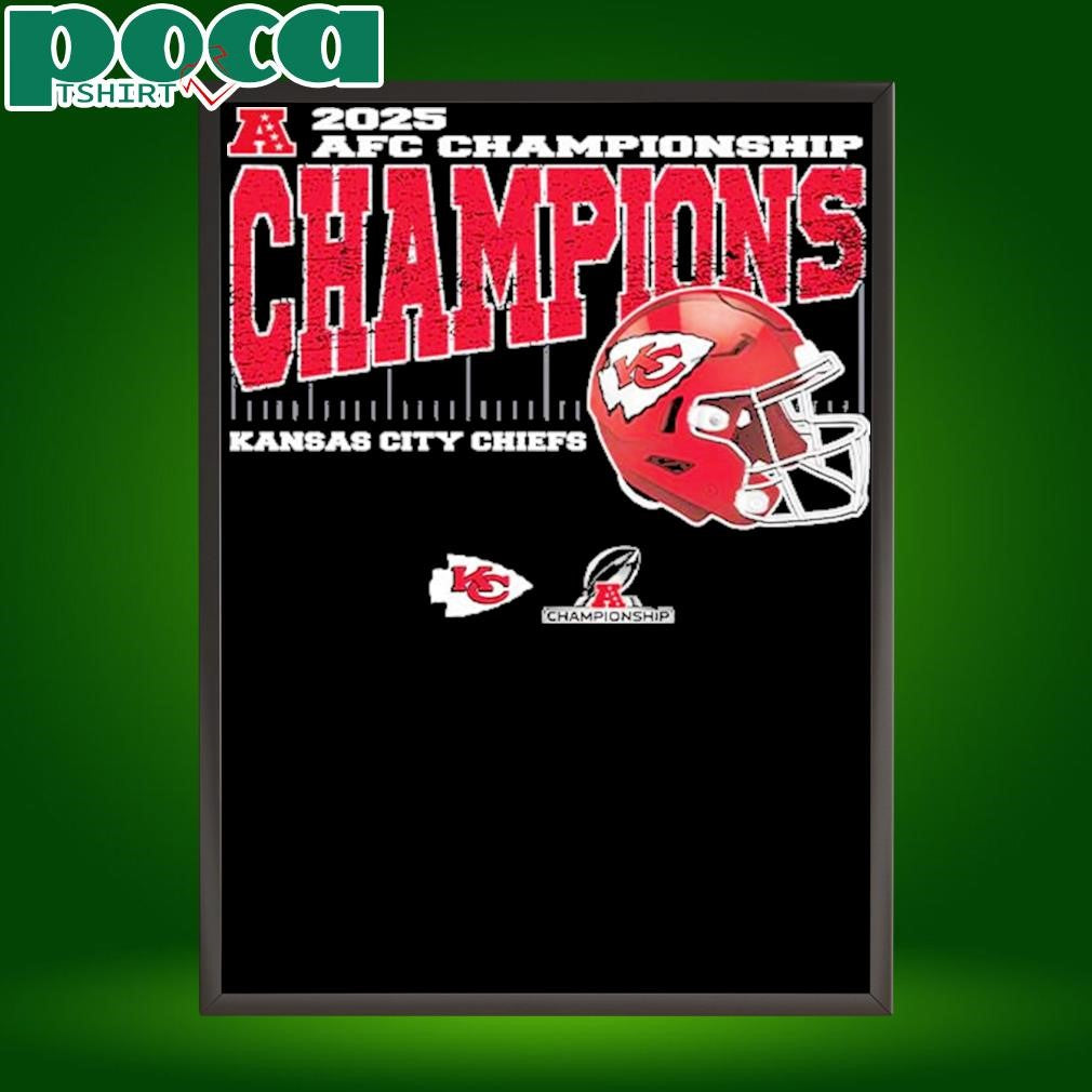 Kansas City Chiefs 2025 AFC Championship Conference Champions Vintage Style With Helmet Unisex T-Shirt