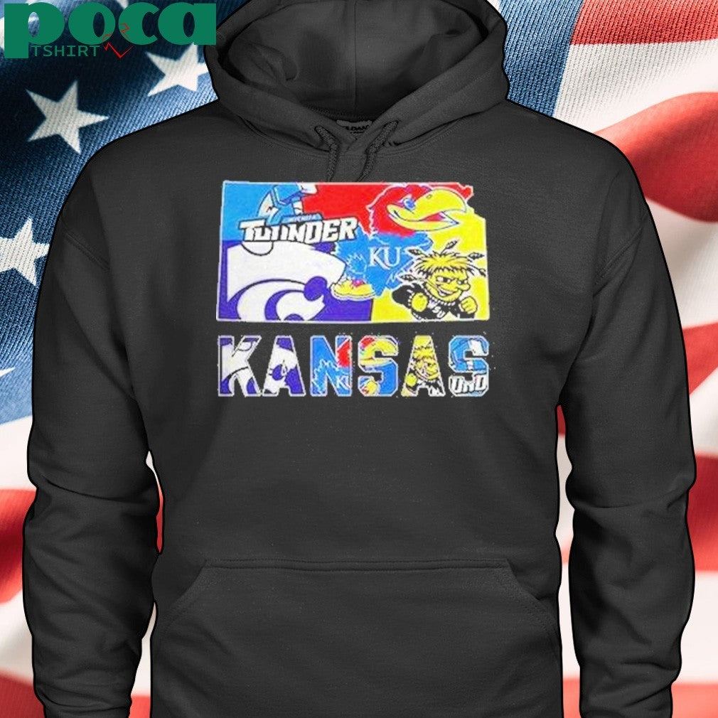 Kansas Sports Team Map Logo Shirt