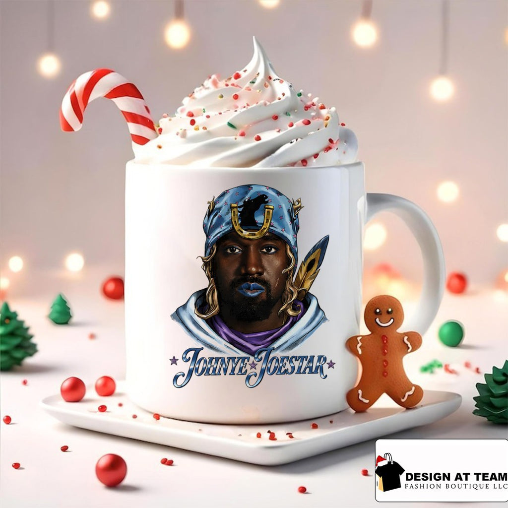 Kanye West Anime Mashup Johnye Joestar cartoon shirt