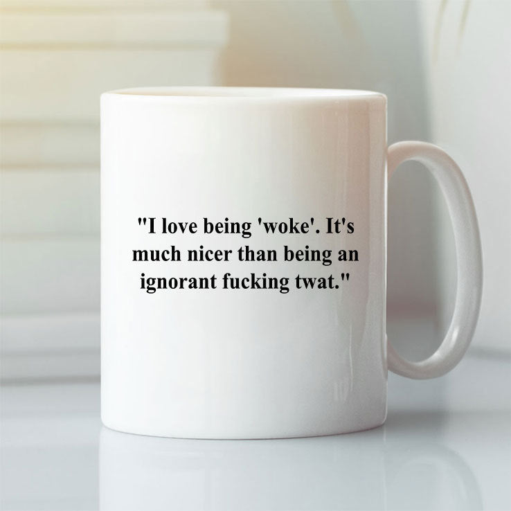 Kathy Burke I Love Being Woke Mug