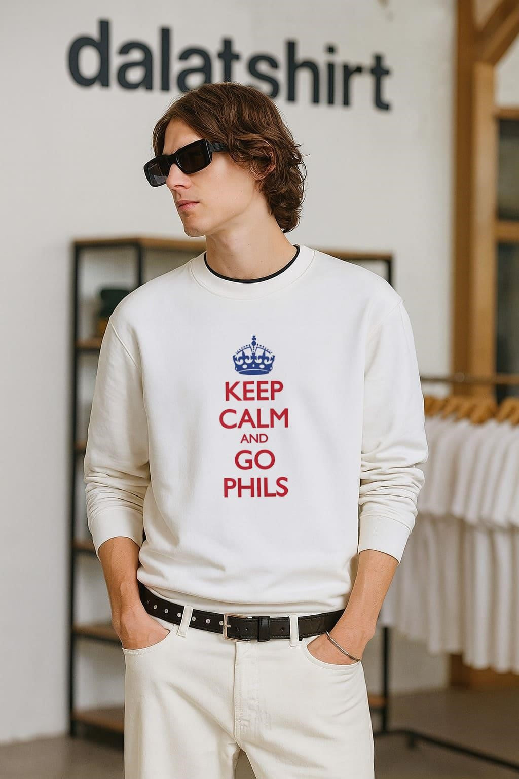 Keep Calm and Go Phils Crown Logo shirt