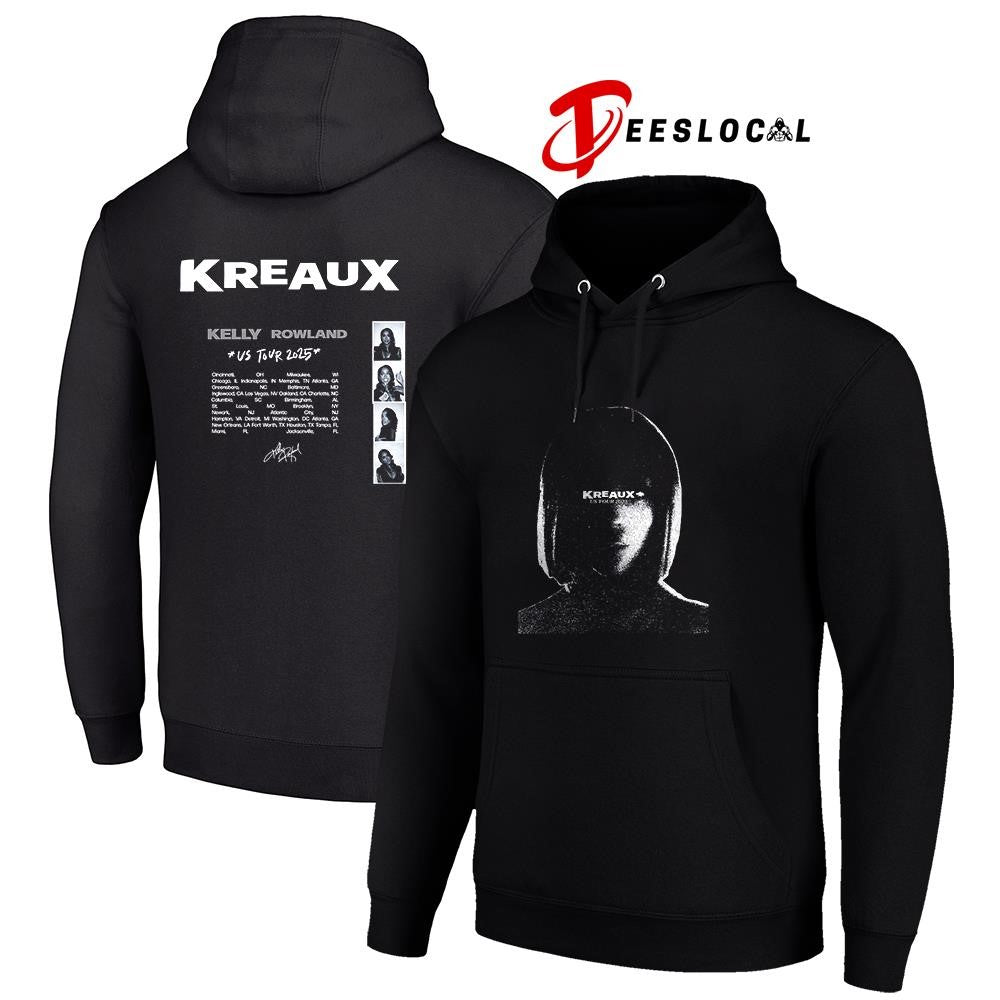 Kelly Rowland Kreaux US Tour portrait cities signature graphic shirt
