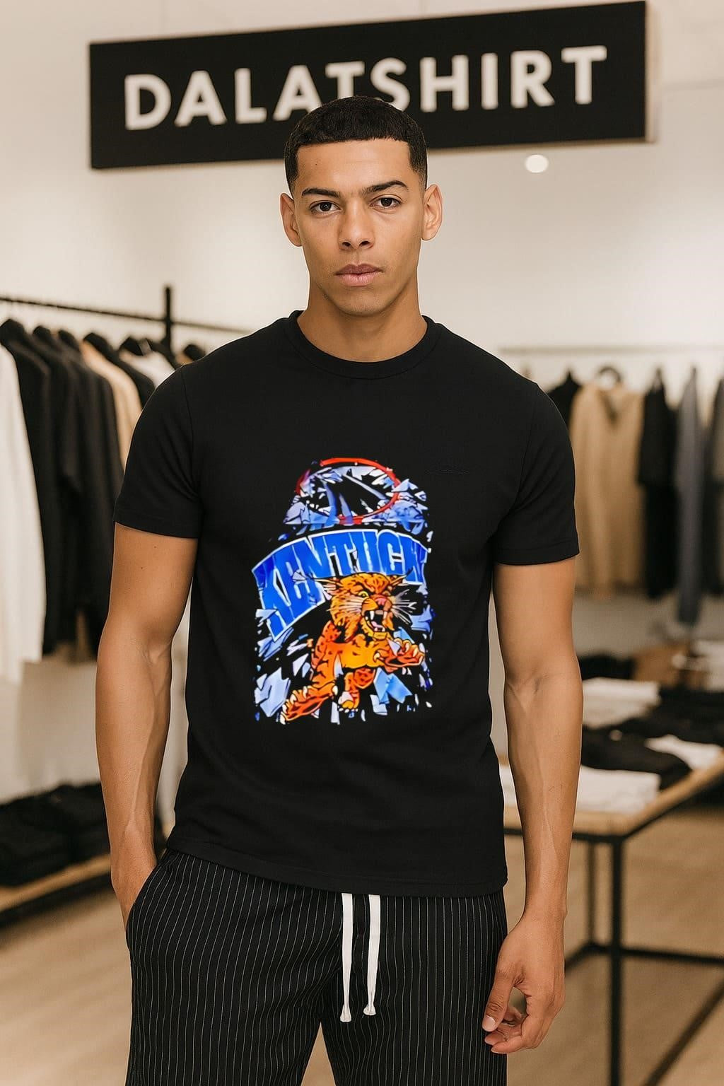 Kentucky Wildcats Basketball Slam Dunk Mascot Breakout shirt
