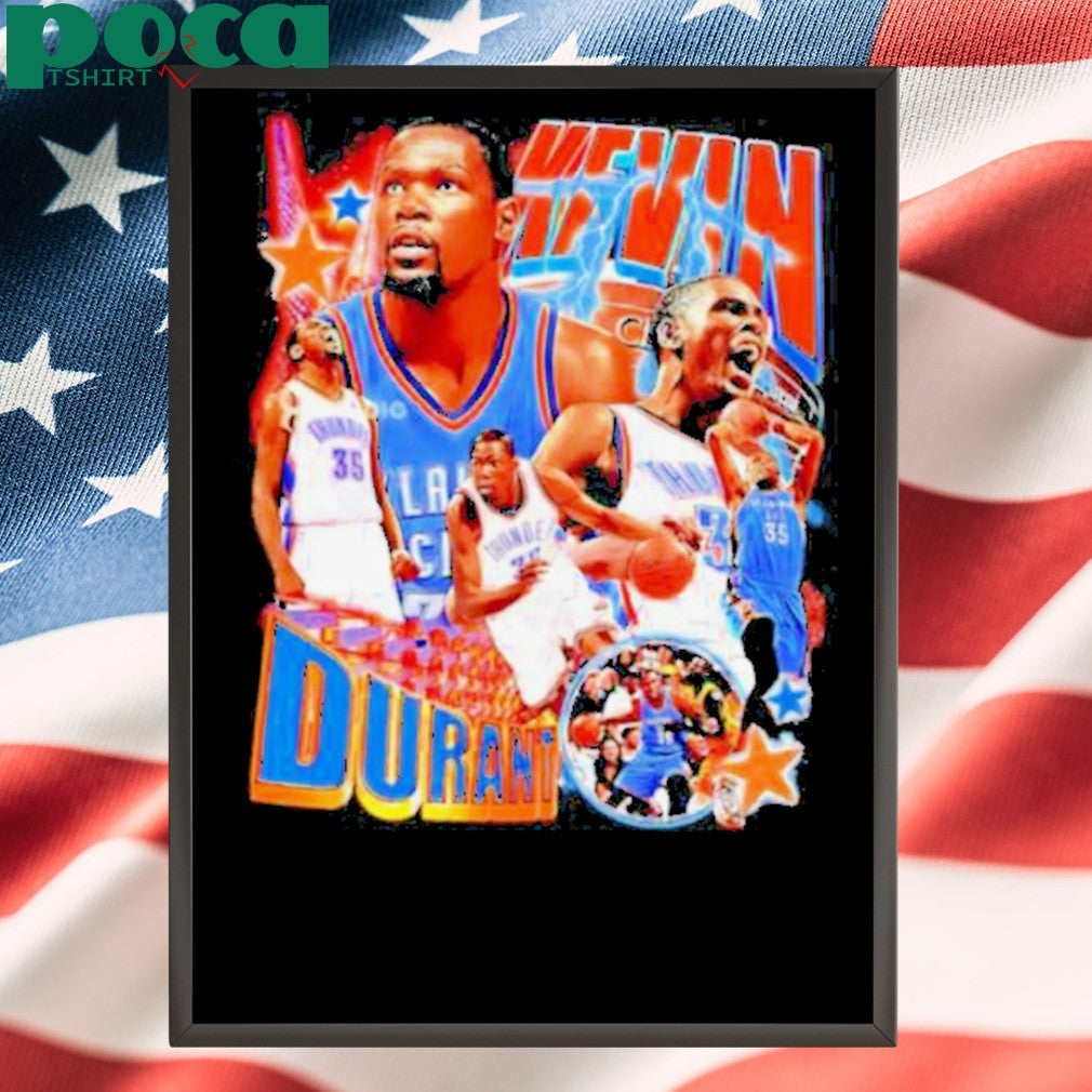 Kevin Durant player Oklahoma City Thunder basketball graphic shirt