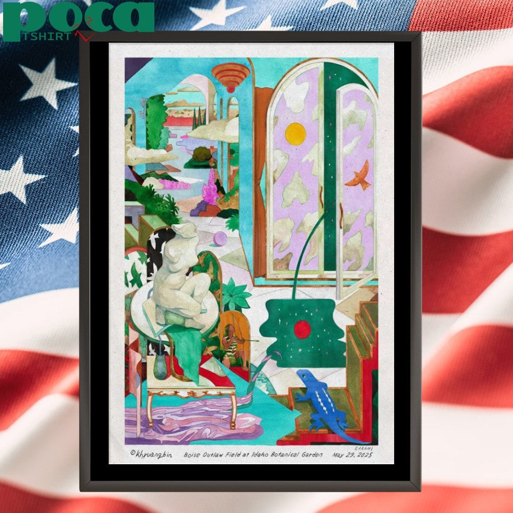 Khruangbin May 29 2025 Outlaw Field at The Idaho Botanical Garden in Boise ID Poster Shirt