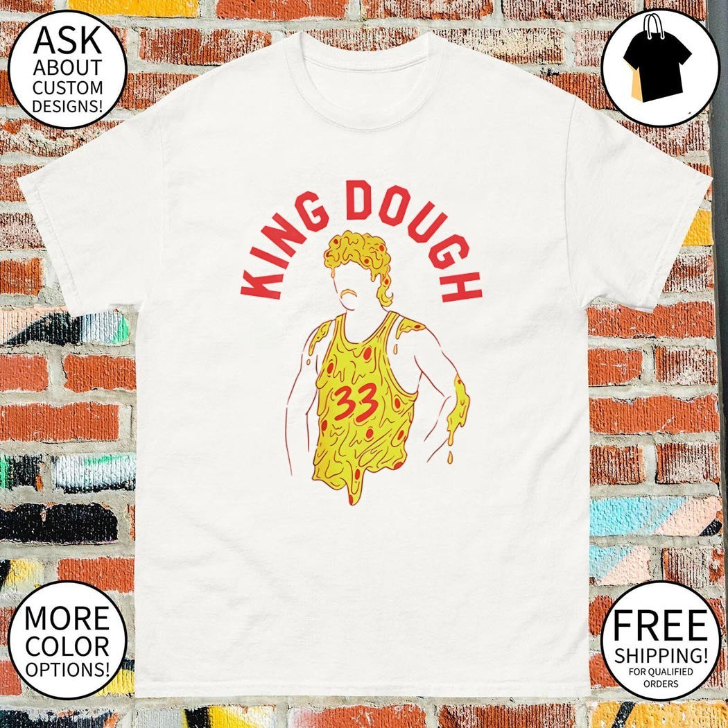 King Dough King Dough Larry Bird Pizza 33 Basketball shirt