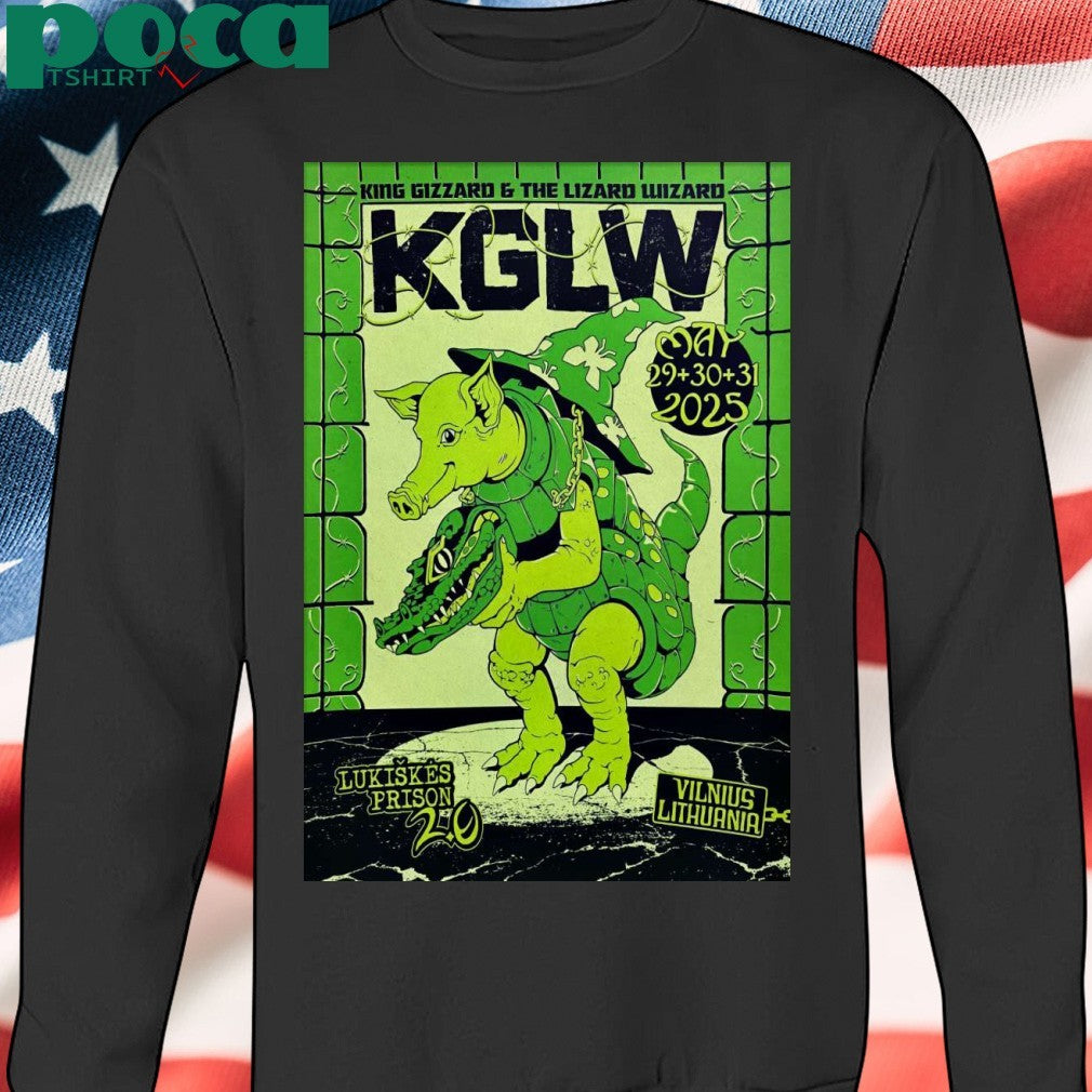 King Gizzard And The Lizard Wizard 5 29 -5 31 2025 In Vilnius Lithuania Poster Shirt
