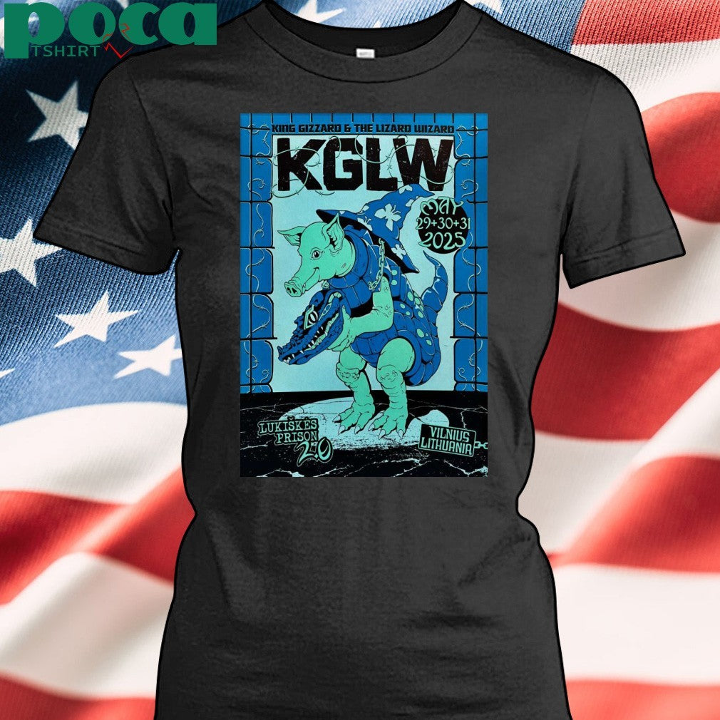 King Gizzard And The Lizard Wizard Lukiškės Prison 2.0 In Vilnius Lithuania May 29-31 2025 Poster Shirt