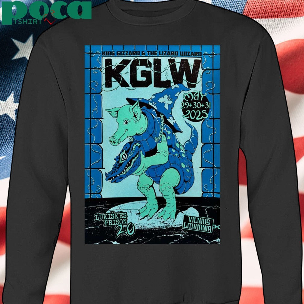 King Gizzard And The Lizard Wizard Lukiškės Prison 2.0 In Vilnius Lithuania May 29-31 2025 Poster Shirt