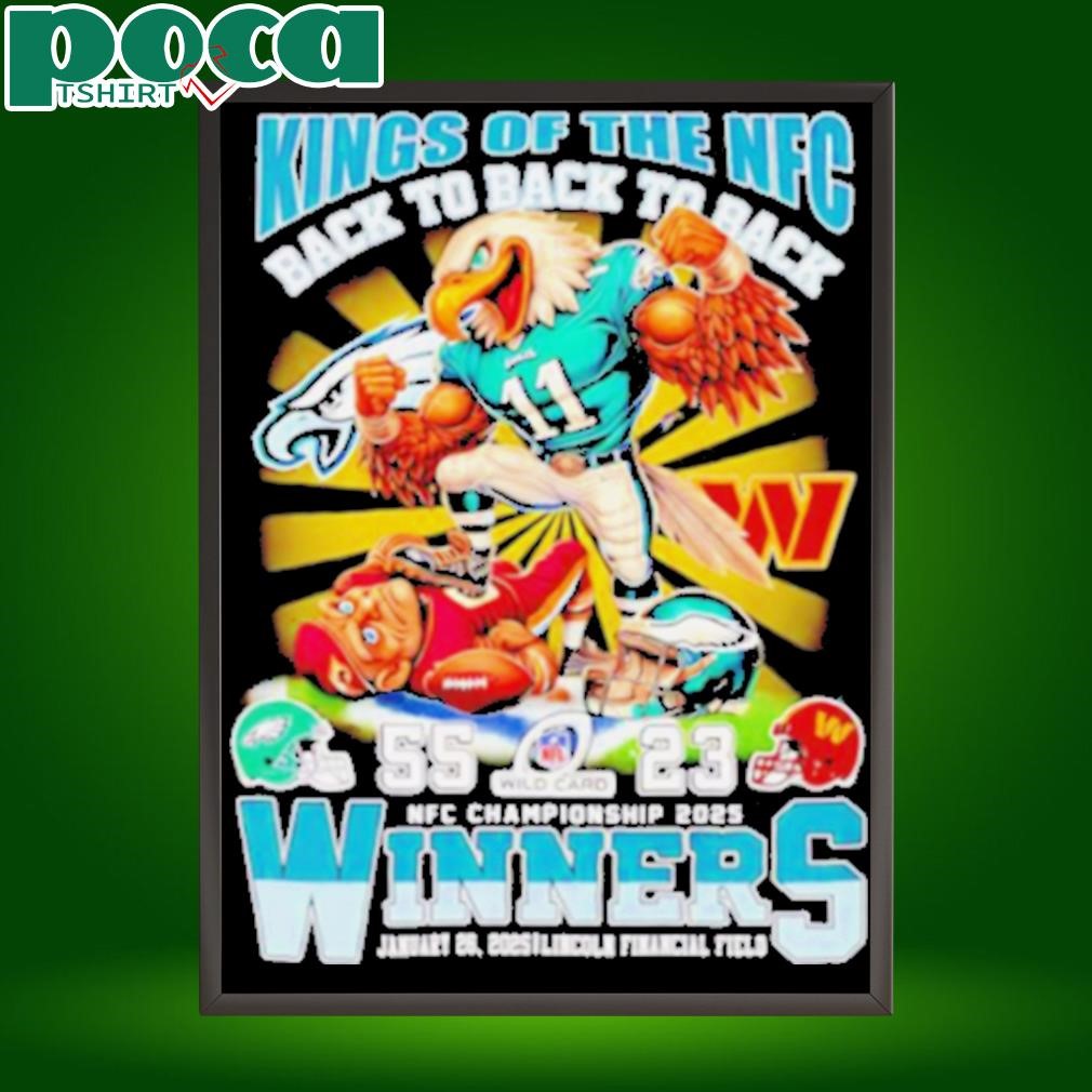 Kings of the NFC back to back NFC Championship 2025 winners signatures shirt