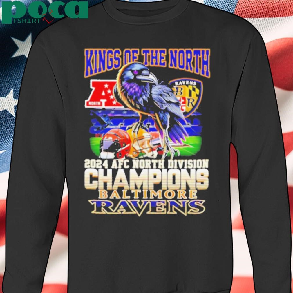 Kings of the North 2024 AFC North Division Champions Baltimore Ravens shirt