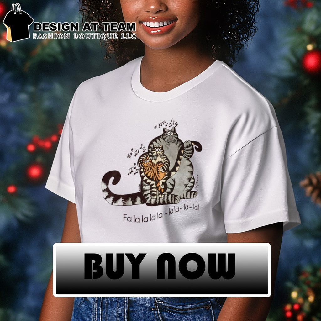 Kliban cats Falalalala lala la la meme shirt