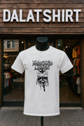 Knocked Loose Blindfolded Skull Barbed Wire Cross Chain Graphic shirt