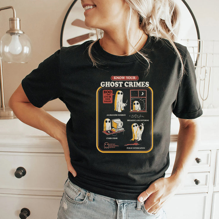 Know Your Ghost Crimes T Shirt