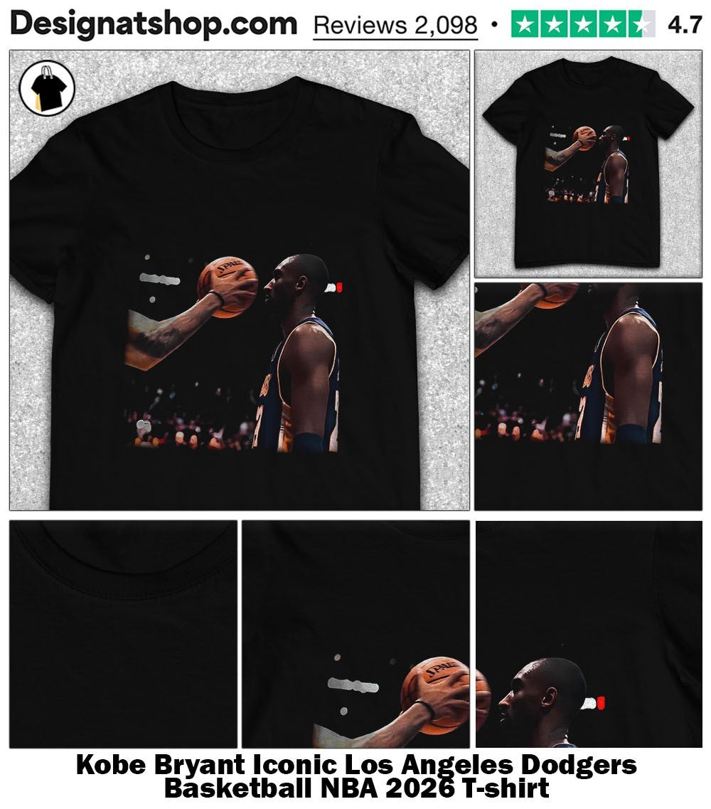 Kobe Bryant Iconic Los Angeles Dodgers Basketball NBA 2026 shirt