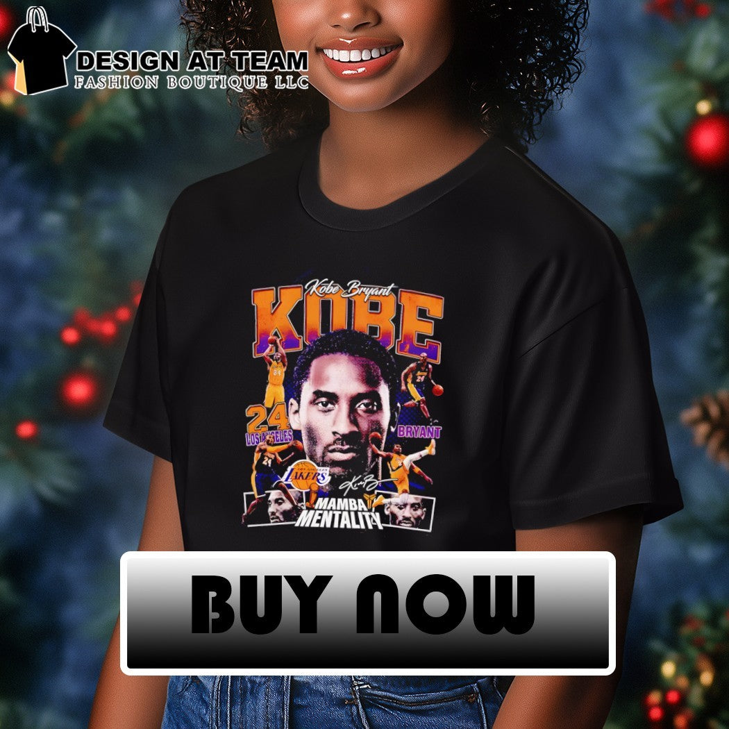 Kobe Bryant Mamba Mentality 24 Los Angeles Lakers Basketball signature shirt