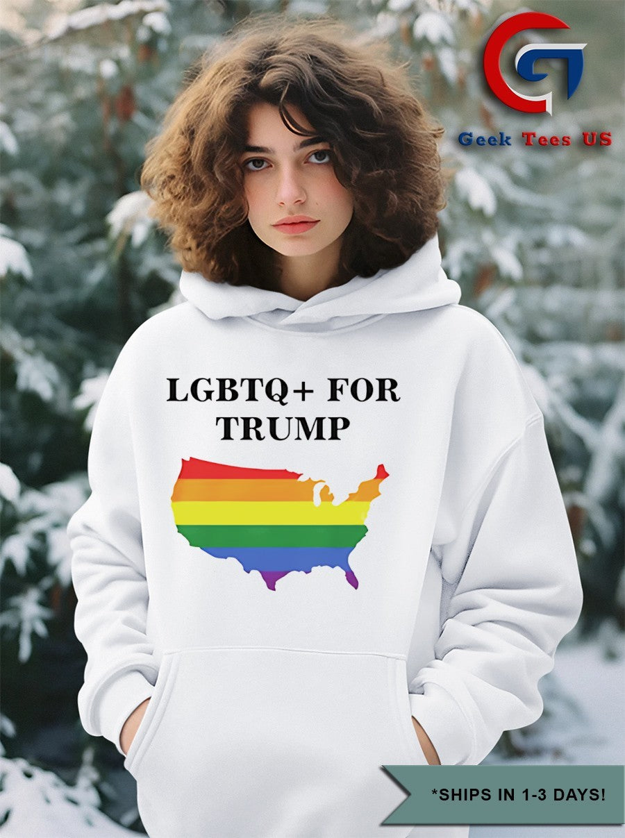 LGBTQ for Trump American pride shirt