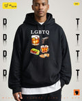LGBTQ liquor guns beers tacos quesadillas graphic shirt