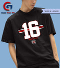 LaNorris Sellers number 16 South Carolina Gamecocks football stripe shirt