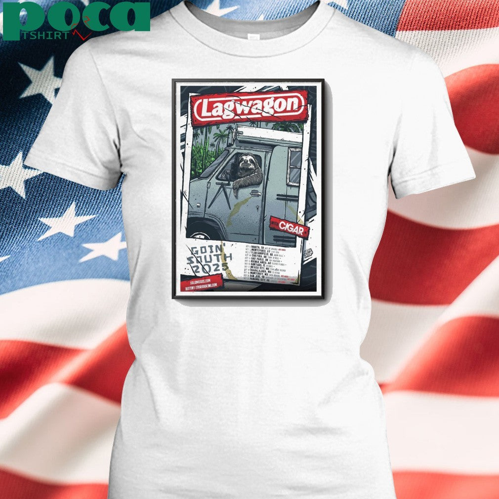Lagwagon Goin’ South 2025 Tour Poster shirt