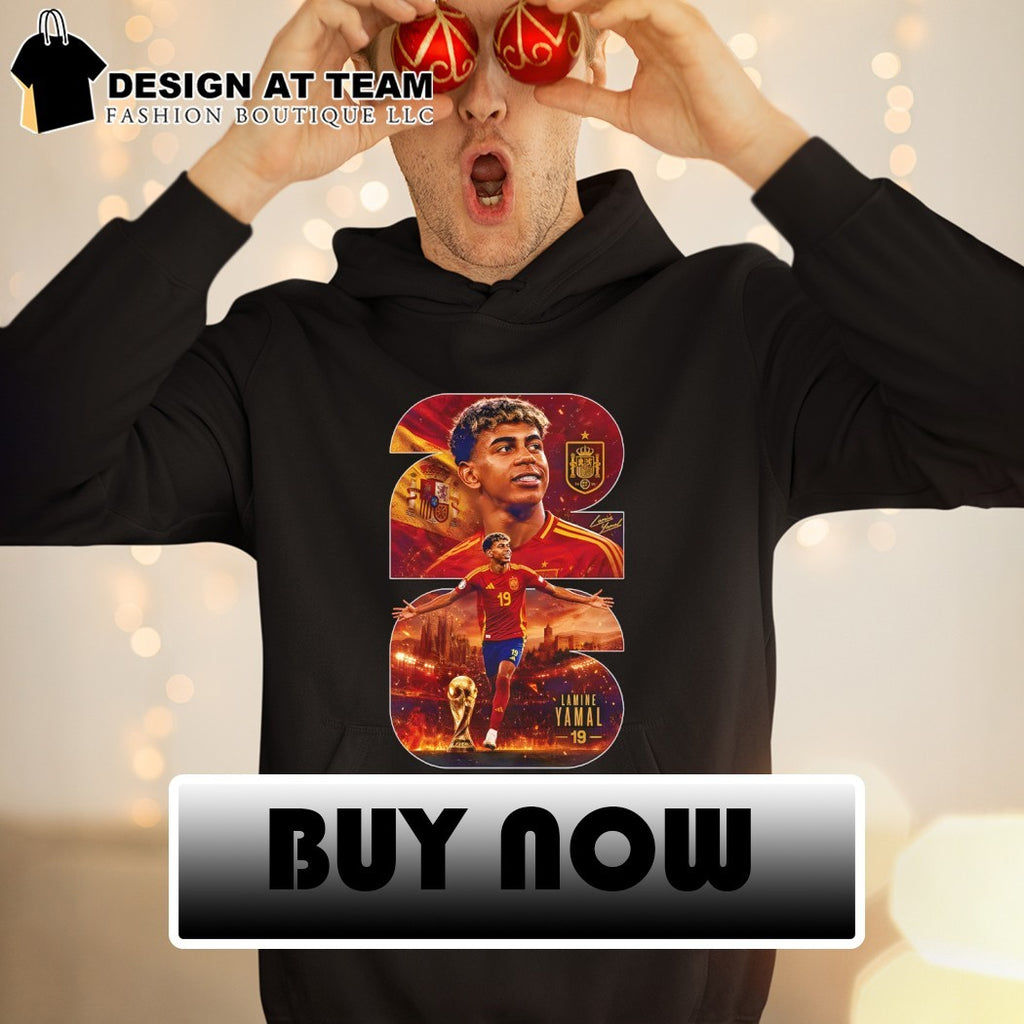 Lamine Yamal Spain national football team player poster Lamine Yamal 19 shirt