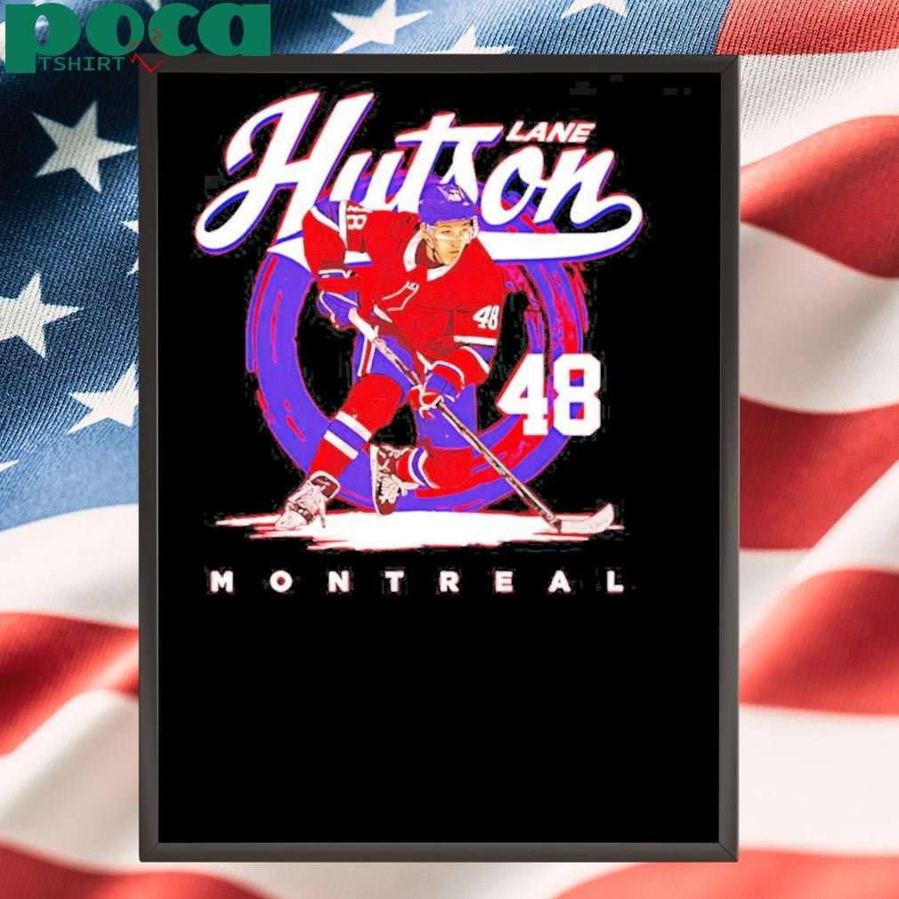 Lane Hutson Montreal Canadaiens Brush Signature 2025 T Shirt