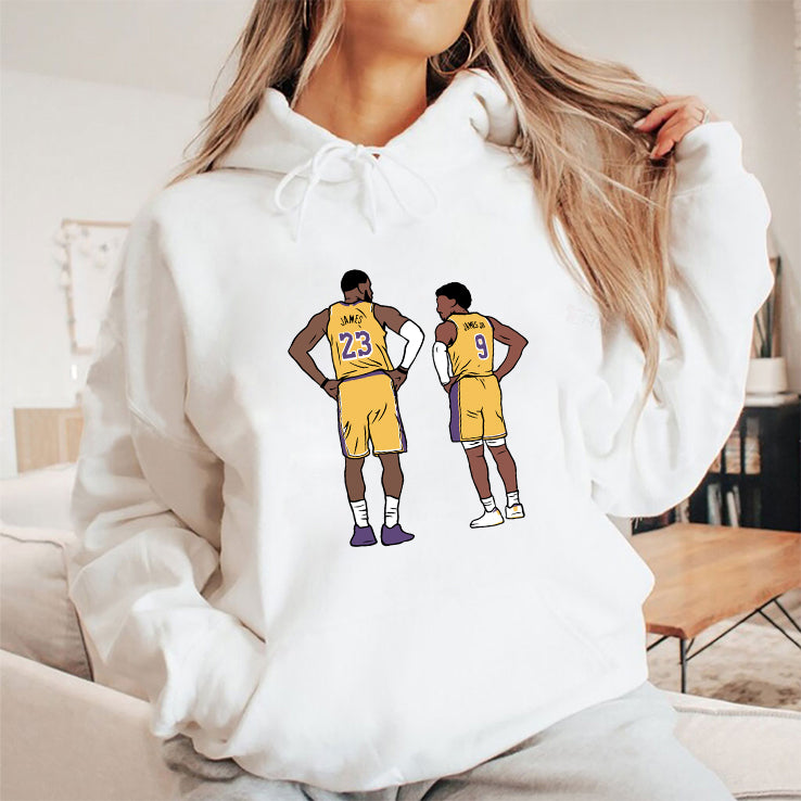 Lebron And Bronny James Los Angeles Lakers T Shirt