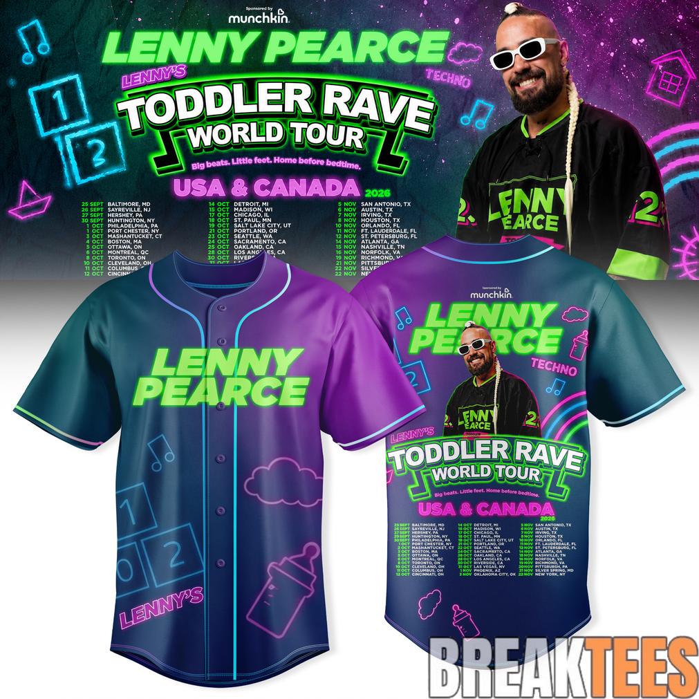 Lenny Pearce Toddler Rave World Tour Baseball Jersey