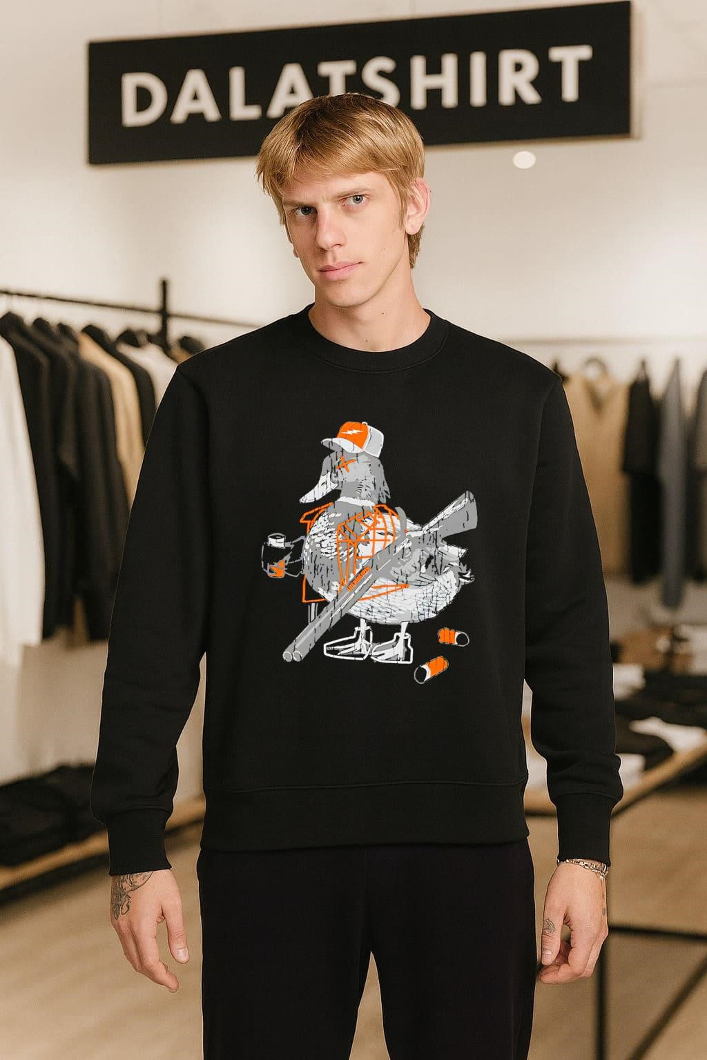 Life Wide Open Duck Hunting Orange Hat Shotgun Shells shirt