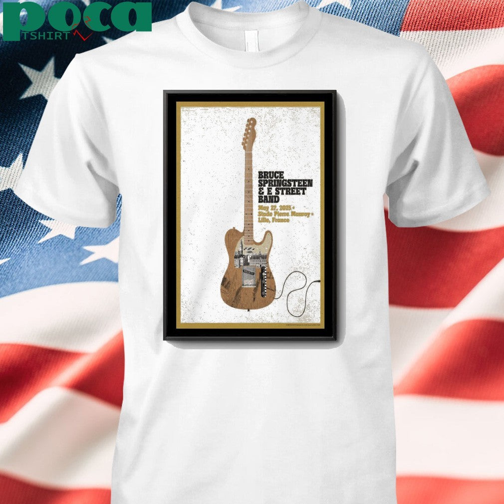 Lille, France May 27, 2025 Bruce Springsteen Poster shirt