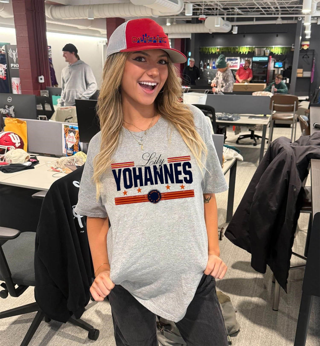 Lily Yohannes USWNT Players stars and stripes graphic shirt