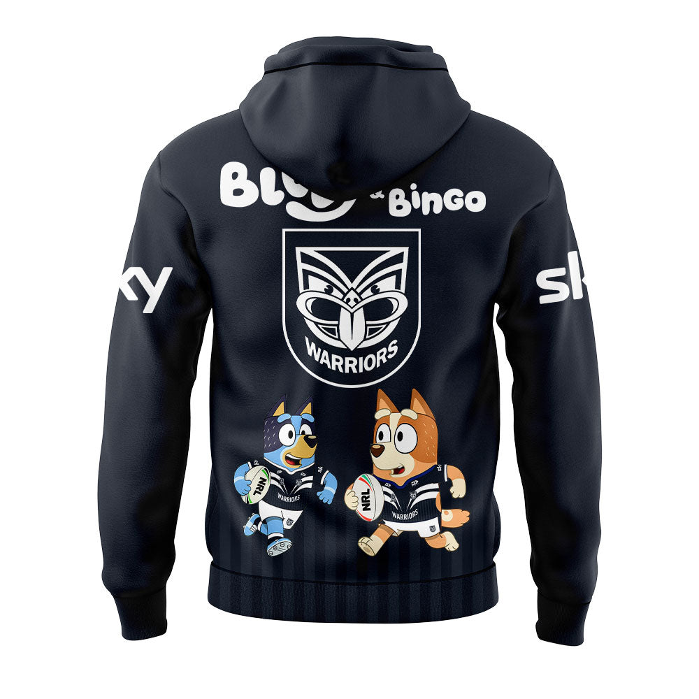 One NZ Warriors Bluey and Bingo Shirt, Hoodie