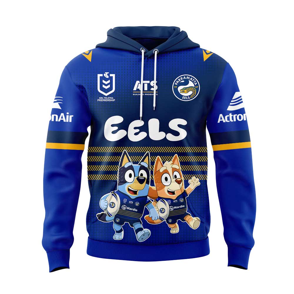 Parramatta Eels Bluey and Bingo Hoodie