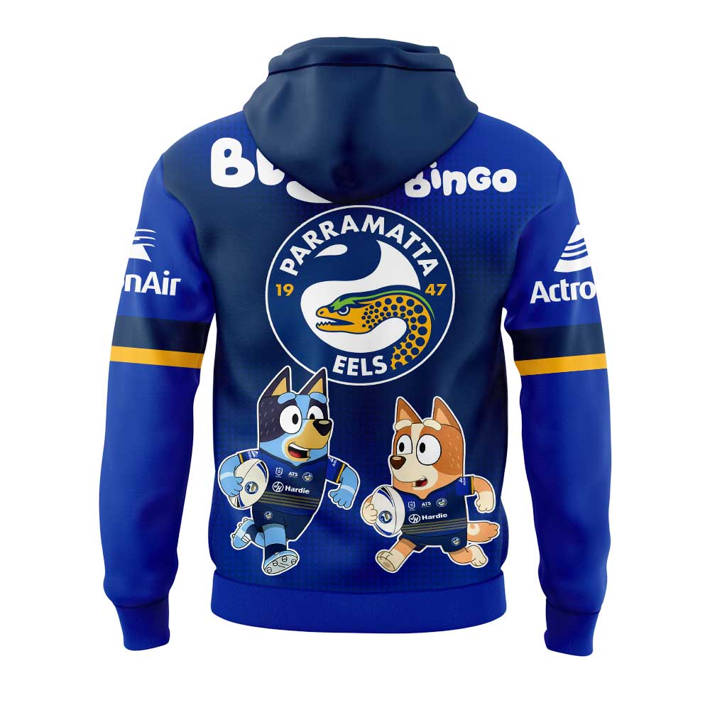 Parramatta Eels Bluey and Bingo Hoodie