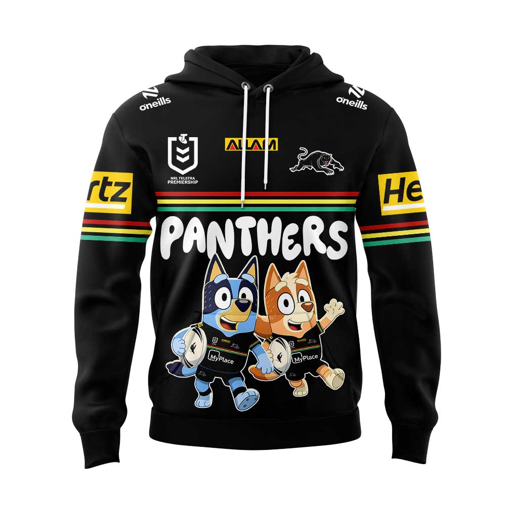Penrith Panthers Bluey and Bingo Hoodie, Shirt
