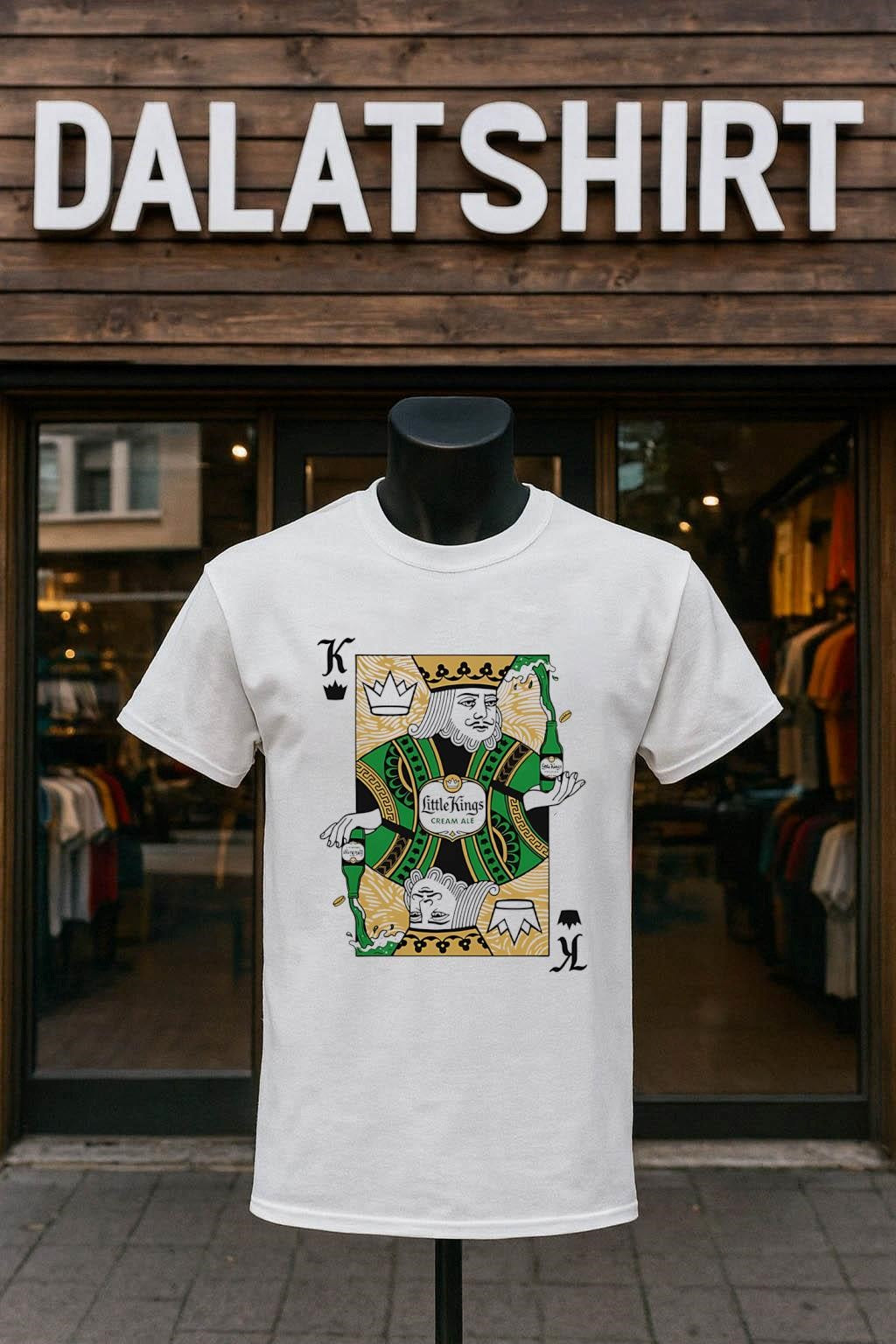 Little Kings Cream Ale King Playing Card Bottle shirt