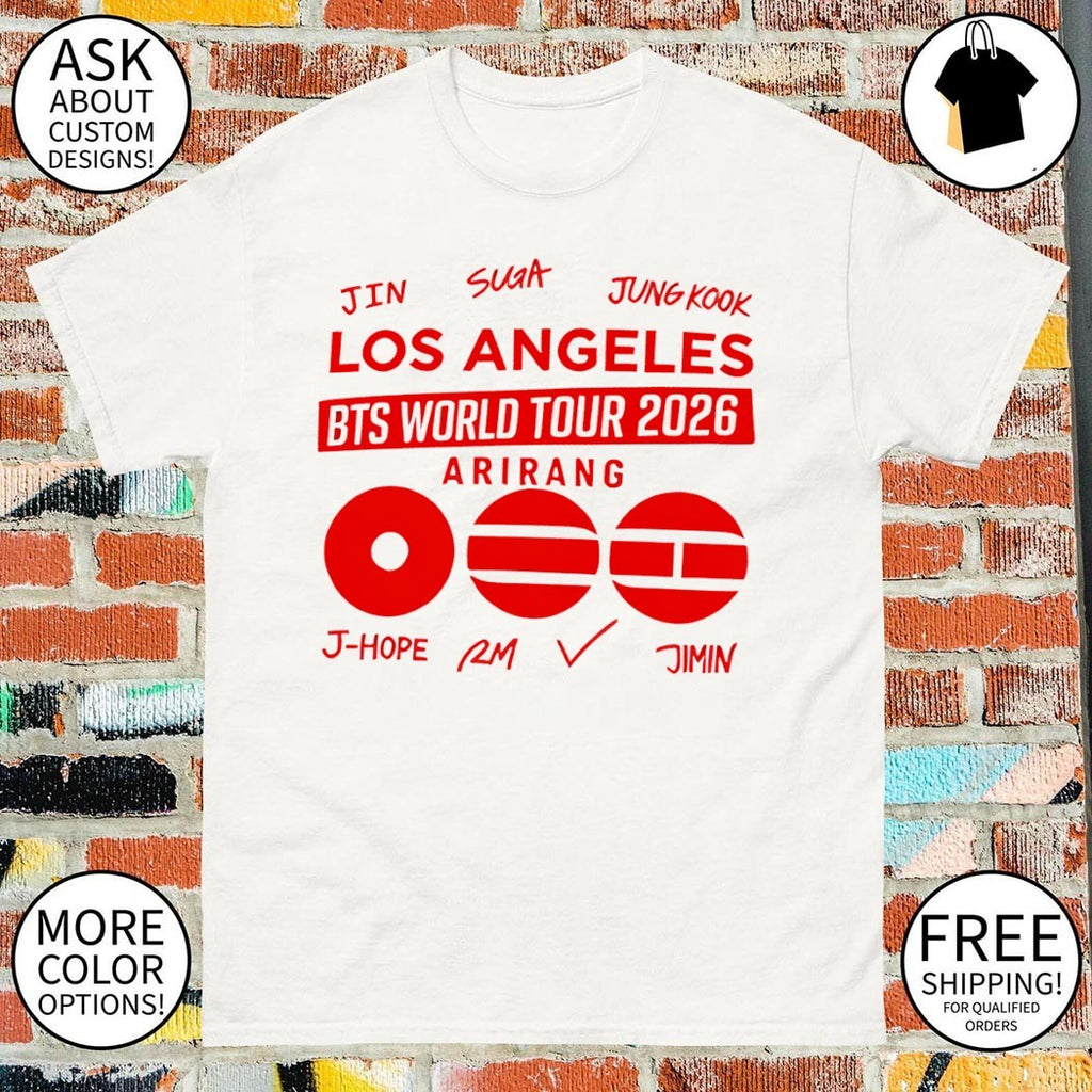 Los ANgeles BTS World Tour 2026 Army Concert shirt