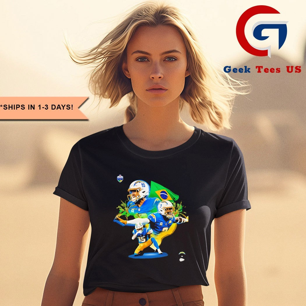 Los Angeles Chargers vs Kansas City Chiefs Sao Paulo Isso É Brazil 2025 shirt