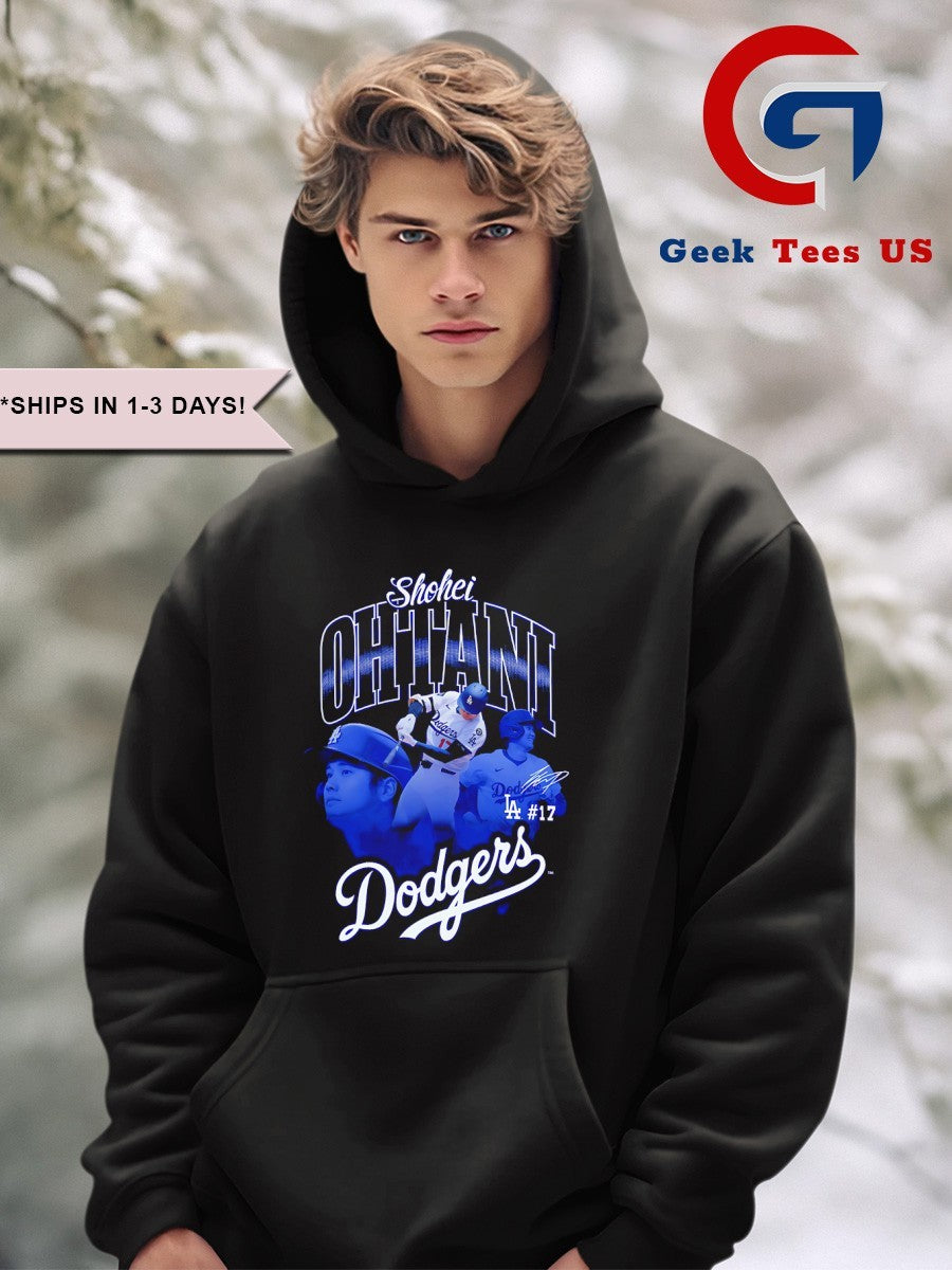 Los Angeles Dodgers Shohei Ohtani player signature graphic shirt
