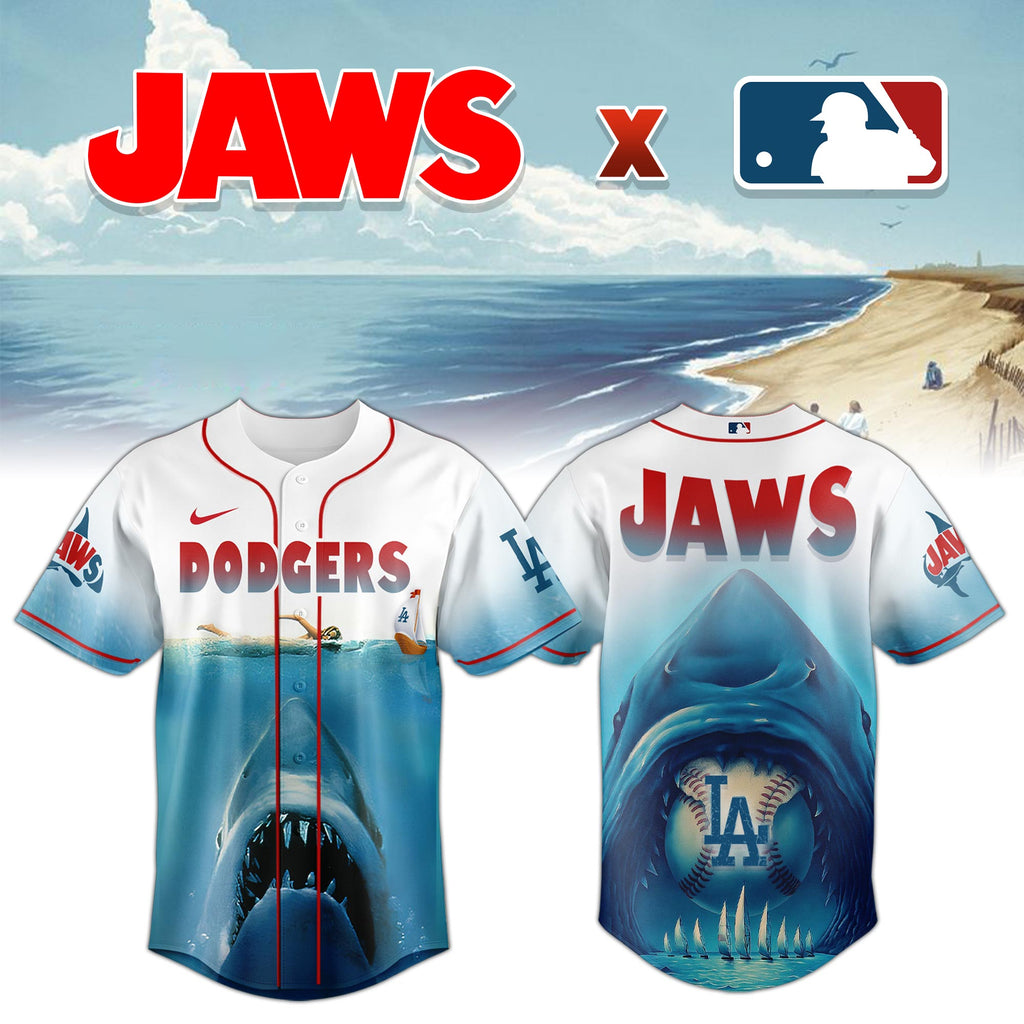 Los Angeles Dodgers Jaws Shark Jersey 2025