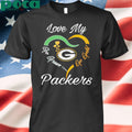 Love My Green Bay Packers Go Green Go Gold shirt