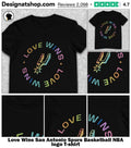 Love Wins San Antonio Spurs Basketball NBA logo shirt