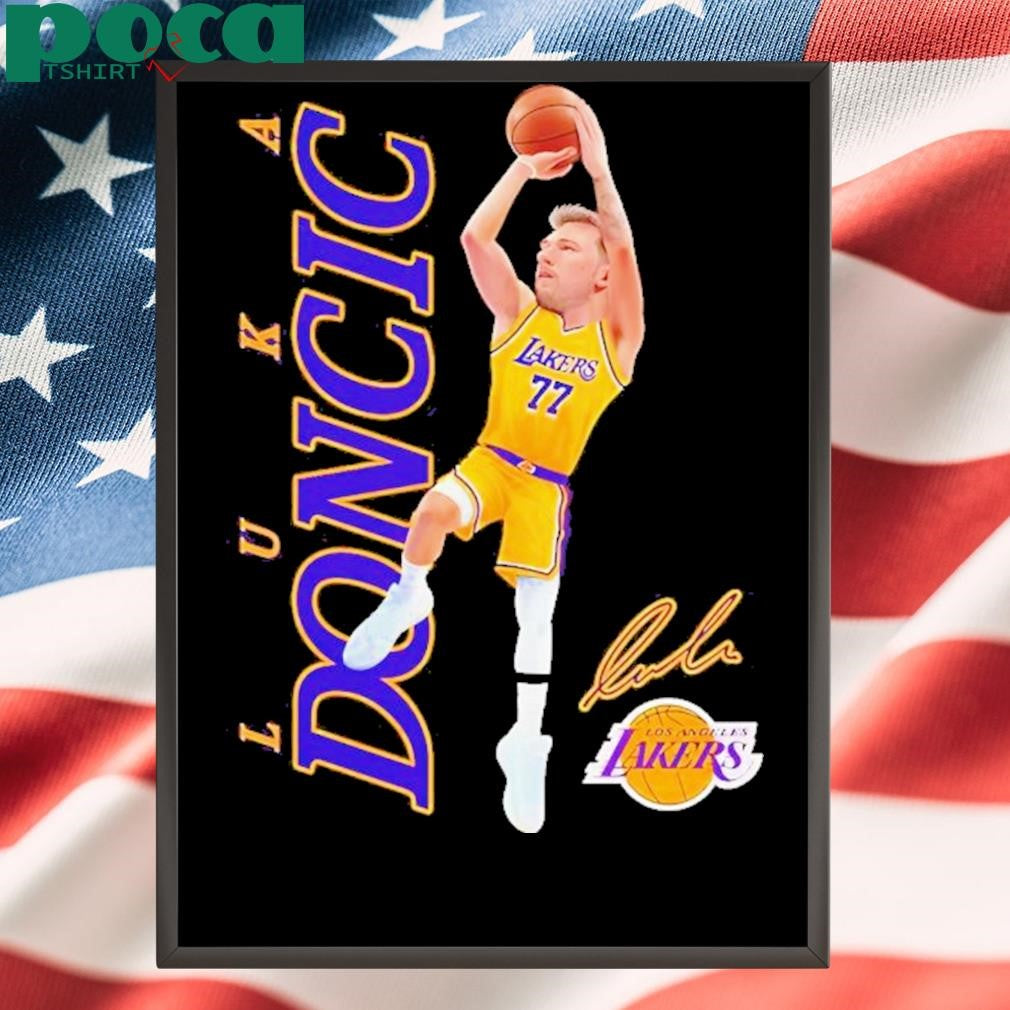 Luka Doncic Los Angeles Lakers Nba Basketball Signatures Shirt