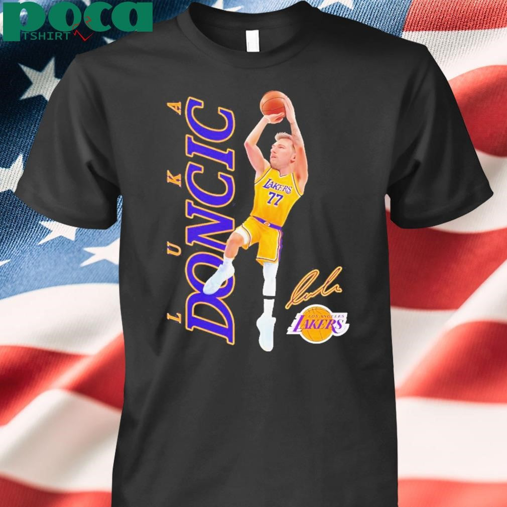 Luka Doncic Los Angeles Lakers Nba Basketball Signatures Shirt