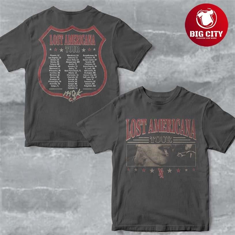 Machine Gun Kelly Mgk Lost Americana Tour 2025 2026 Two Sided Tee (1)