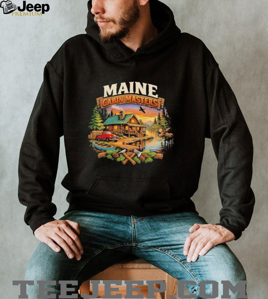 Maine Cabin Masters cabin scene vintage shirt