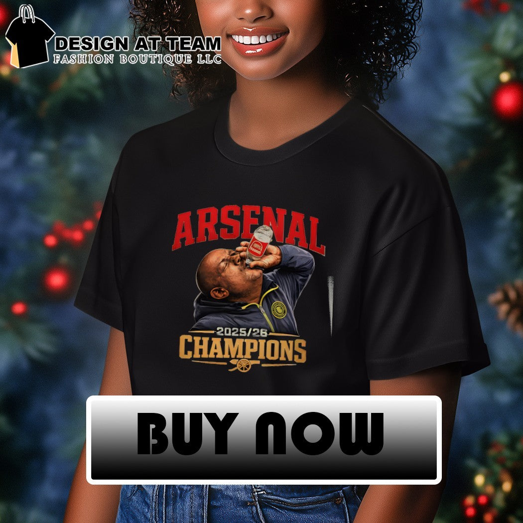 Manchester City Fan drink bottle of water Arsenal FC Champions 2025 2026 shirt