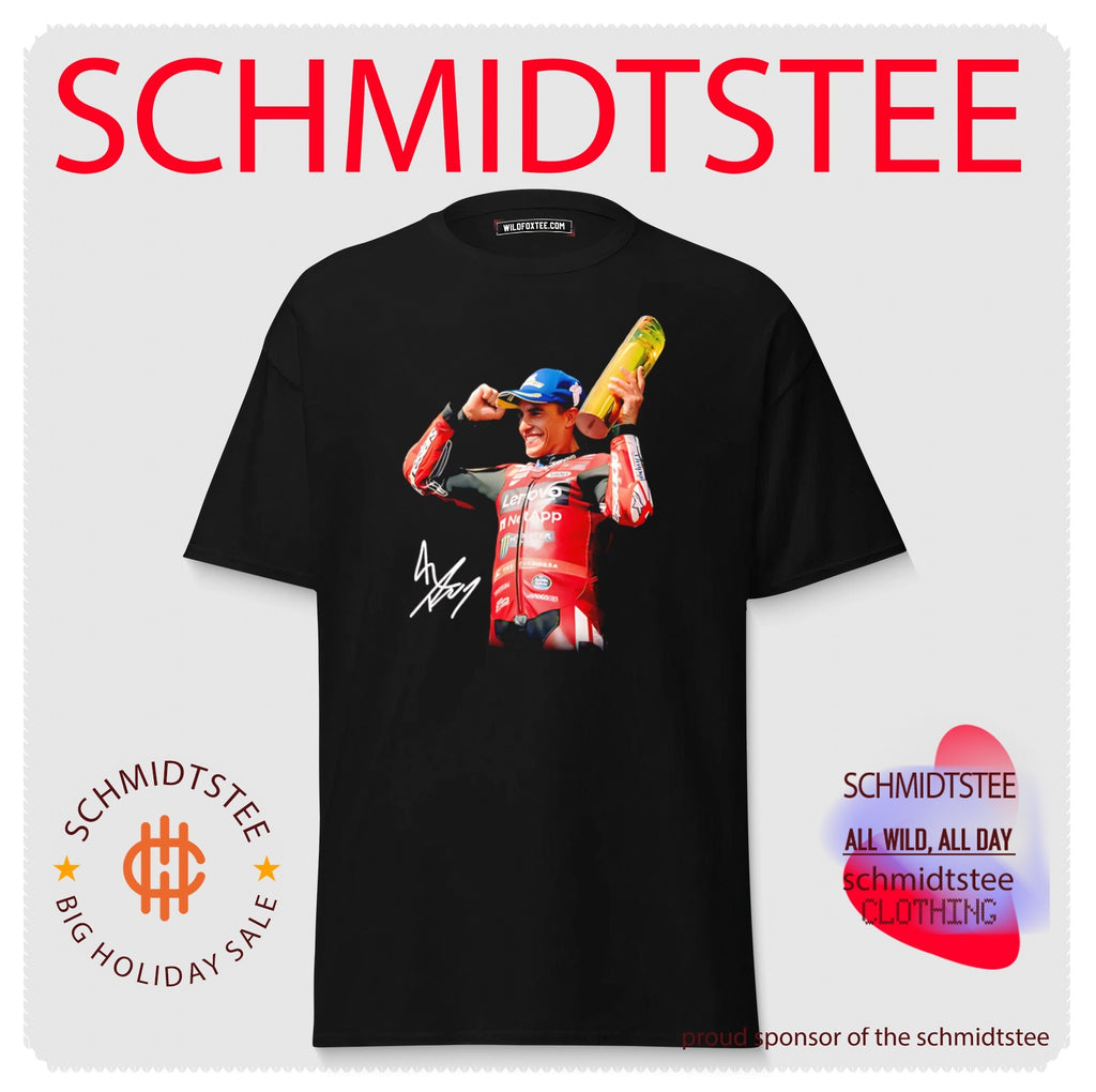 Marc Marquez portrait signature shirt